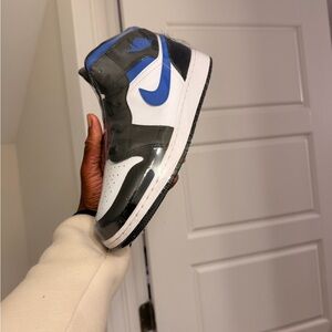 Air Jordan 1 Mid White/Racer Blue-Black 2021